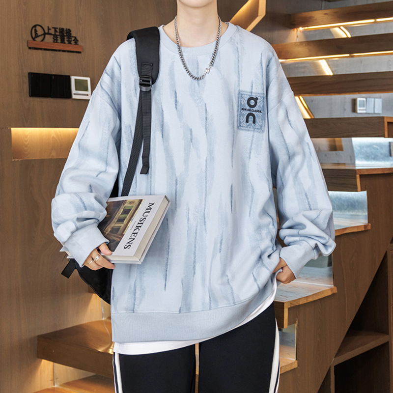 春秋季青少年圆领卫衣男孩高初中学生长袖t恤大童打底衫衣服秋装|undefined