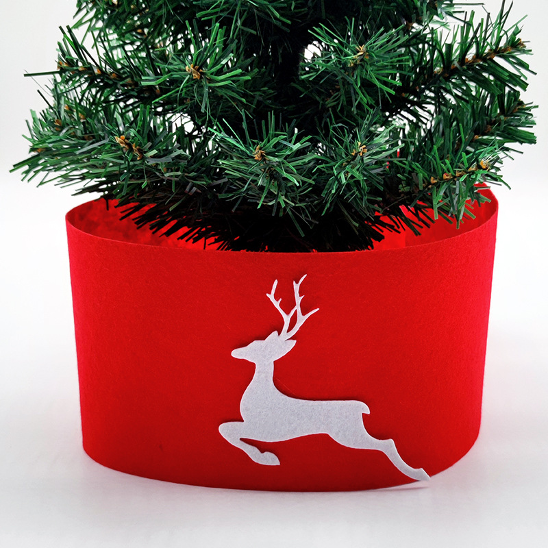 Christmas decoration items, non-woven tree box, Christmas tree mat, Christmas tree base, tree skirt, scene decoration, decoration