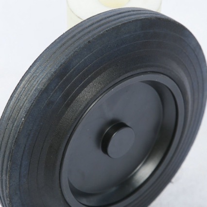 橡胶实心轮手推车轮胶粉实心轮胎 轱辘手推车工具车专用防滑轮胎