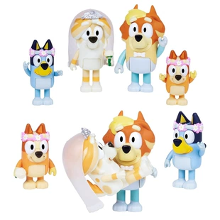 Набор 4 шт.: игрушки Bluey и друзей антистресс