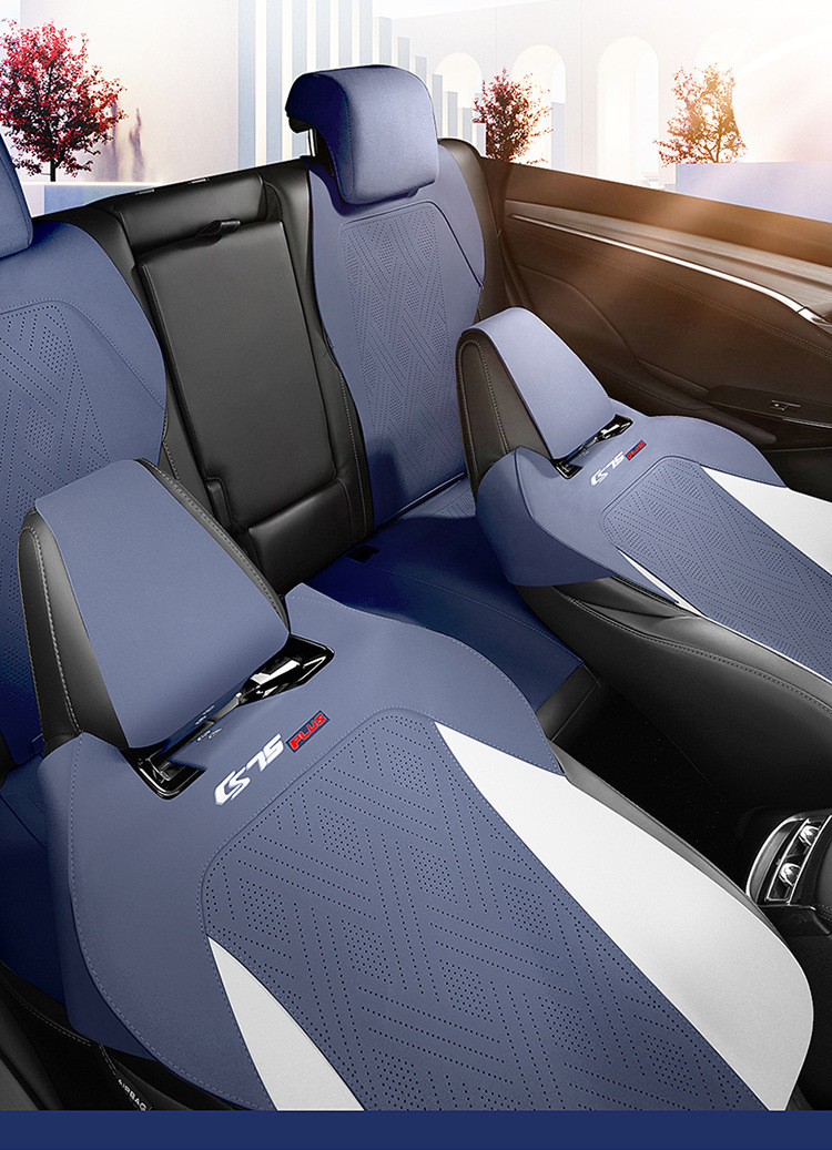 New second-generation Changan CS75Plus special seat cover suede seat cover breathable leather half-pack car seat cushion