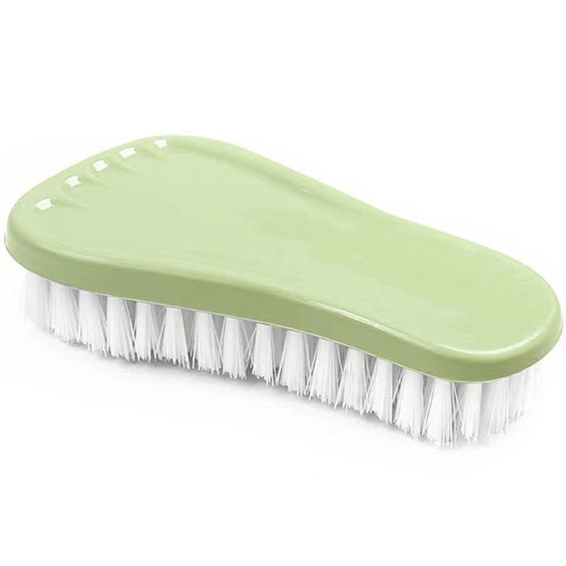 Creativo pie pequeño cepillo de lavandería de plástico de pelo suave cepillo de lavado de zapatos multipropósito cepillo de lavabo cepillo de baño cepillo de limpieza de pared