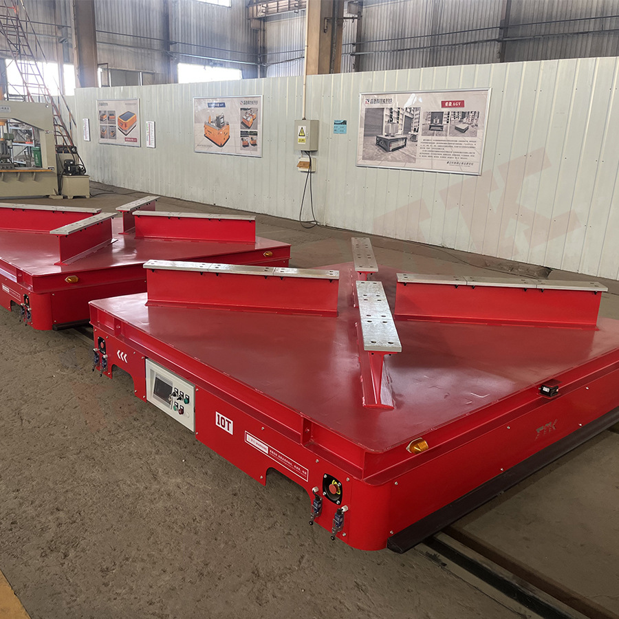 轨道式平板车 防爆28吨电缆卷筒轨道车 智能电动地平车