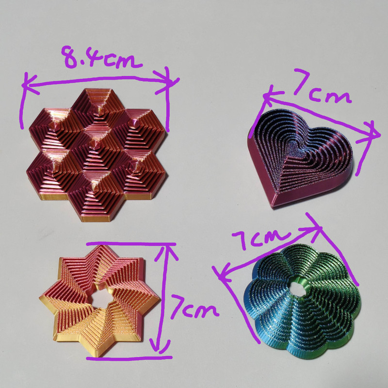 热销跨境解压萝卜塔3D打印模型可动模型多彩儿童玩具摆件批发爆款|undefined
