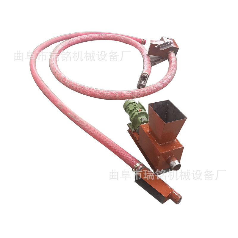 稻谷高粱粮食装车机养殖场饲料输送机石英砂海绵牛津管吸料机