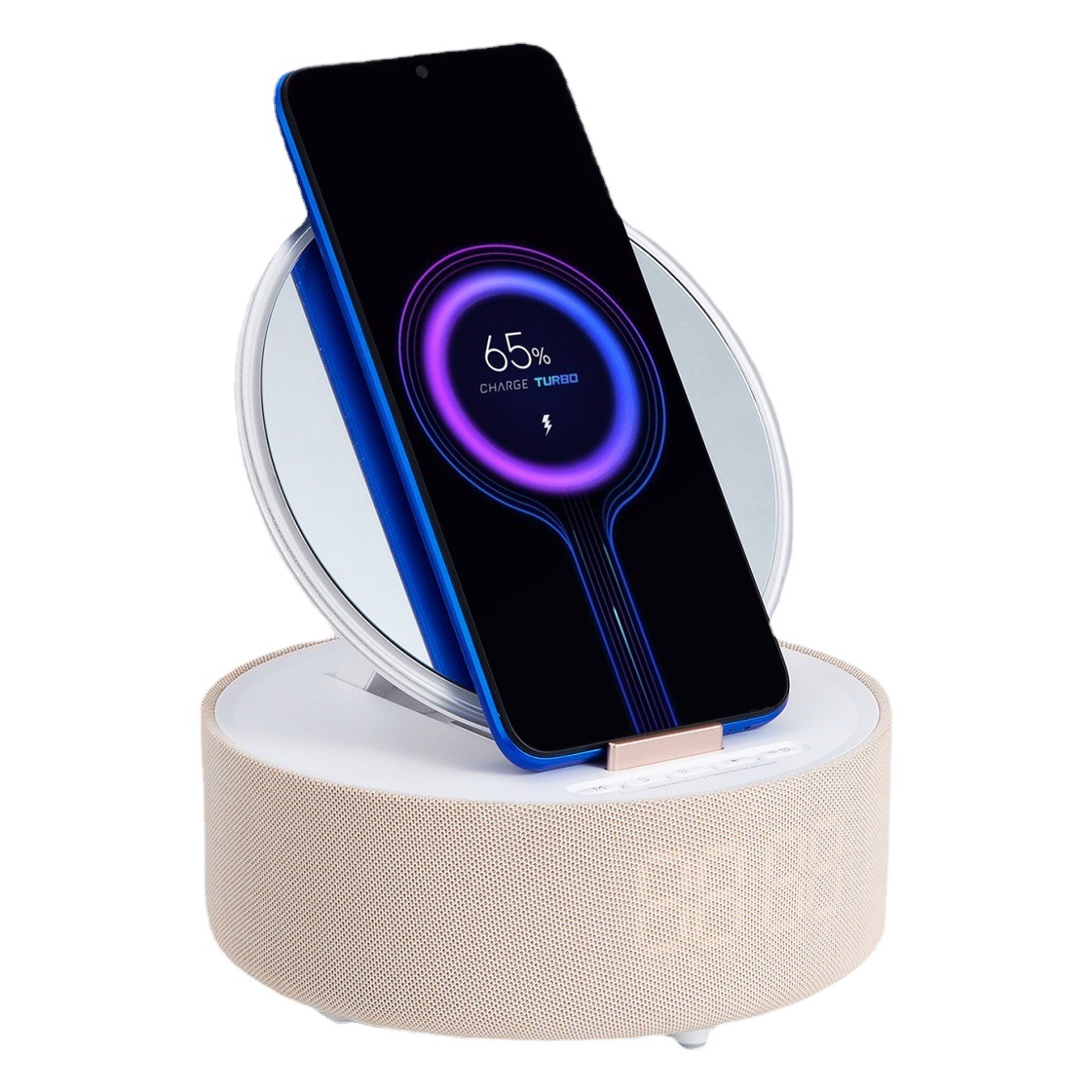 Multi-función de maquillaje inalámbrico espejo Bluetooth altavoz despertador altavoz de una sola pieza a partir de lote para el marido para la esposa