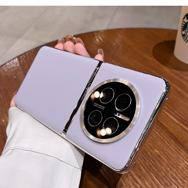 El patrón de cuero de sentido avanzado es adecuado para Huawei mate70pro business Mate60/70 nueva funda para teléfono móvil p60 moda P40