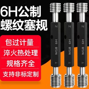 6H Metric Extended Thread Gauge Plug Gauge Pass/Fail Gauge Internal Thread Gauge Inspection Tool Coarse Thread Gauge Fine Thread Pass Gauge Fail Gauge