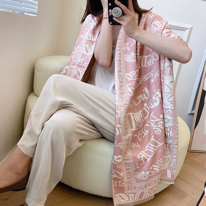 2021 europeo y americano de otoño e invierno de moda suave bufanda larga chal cálido de mujer nueva Alah carta bufanda de Cachemira