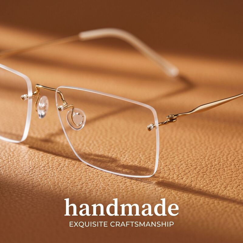 Lind Spirit Series 2280 screwless, rimless, zero-pressure eyeglass frame, Zhang Linghe's same style high-end eyeglass frame Lind Spirit Series 2280 screwless, rimless, zero-pressure eyeglass frame, Zhang Linghe's same style high-end eyeglass frame