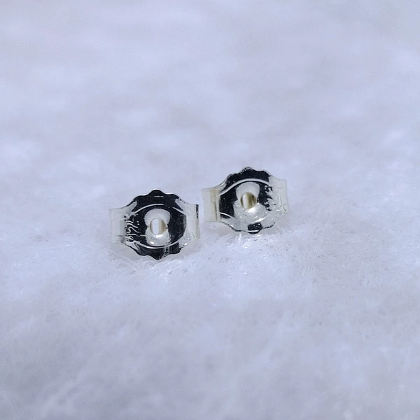 Platinum earrings, earplugs, silver 925 sample