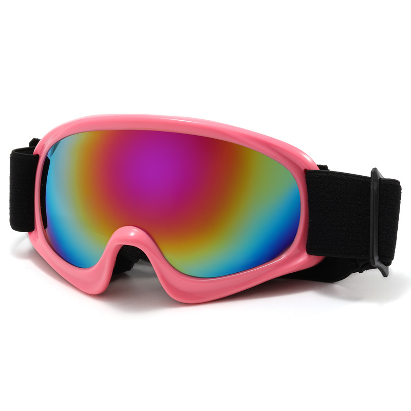 Unisex Outdoor-Sport-Sonnenbrille Winddichte Schutzbrille für Kinder Modische, schillernde Skibrille für Kinder_voghion.com