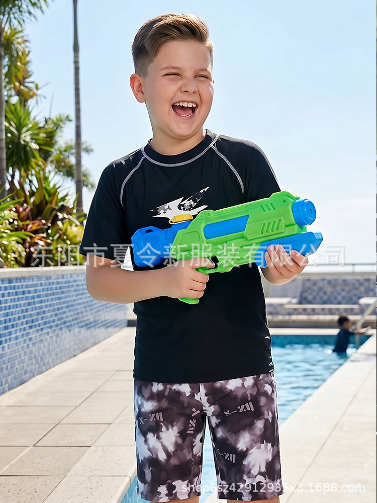 Trajes de baño para niños, nuevos niños, nuevos hombres, alta elasticidad, protección solar, secado rápido, estudiantes de natación profesional