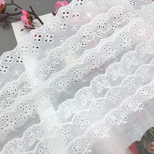 Spot white women's clothing and children's clothing accessories embroidered cotton lace fashion clothing skirt decoration lace accessories