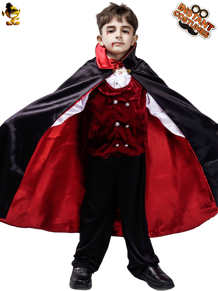 Niños de Halloween horror vampiro traje niño vampiro etapa rendimiento Cosplay
