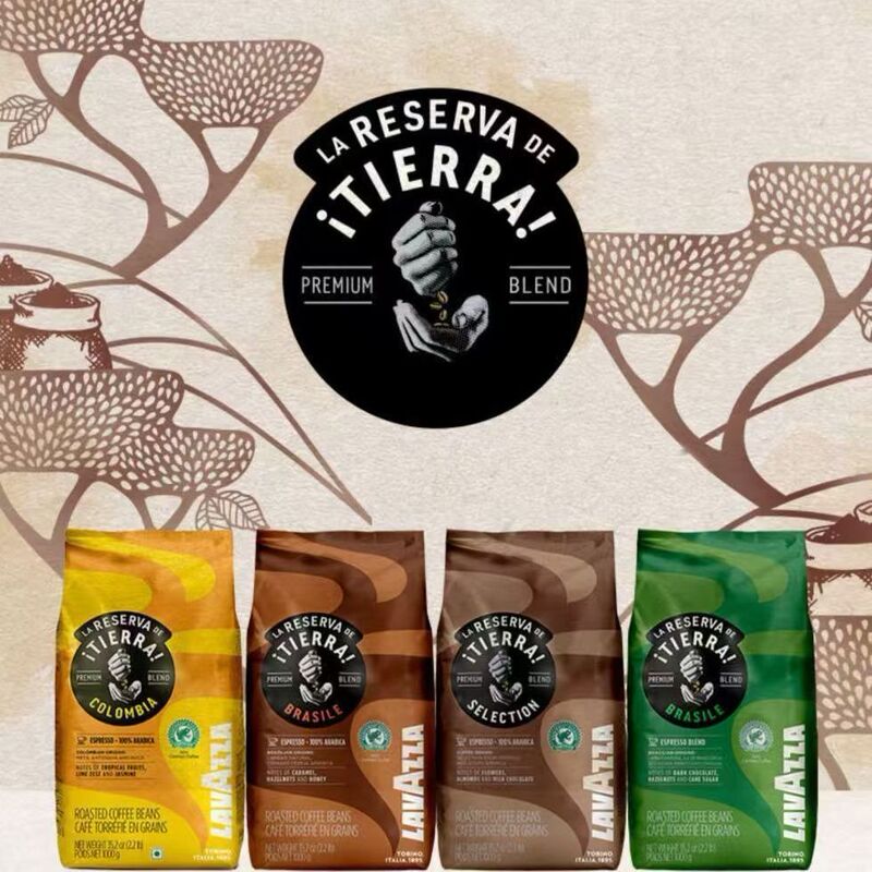 Lavazza Italian Original Imported Earth Series Rainforest Earth Coffee Beans 1kg Extra Strong