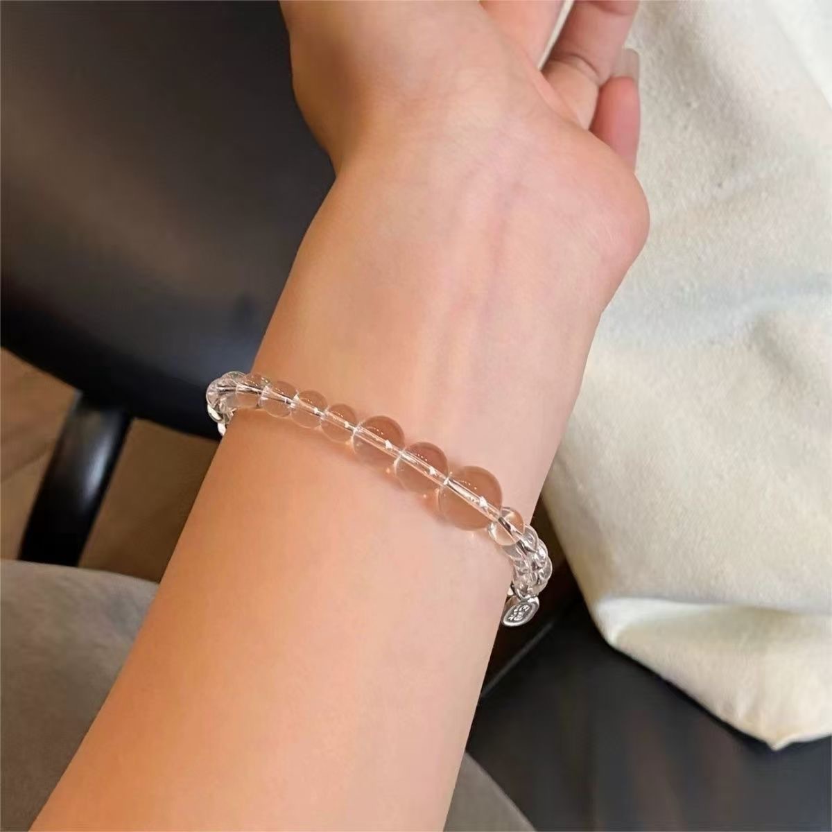 Pulsera Rusithong estilo chino para atraer la riqueza de Nafufu marca de pulsera de hielo simple piedra de emoción universal