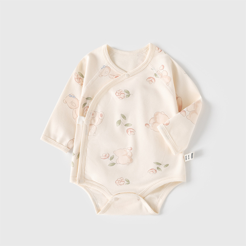 Beige (flower cute bear strap jacket)