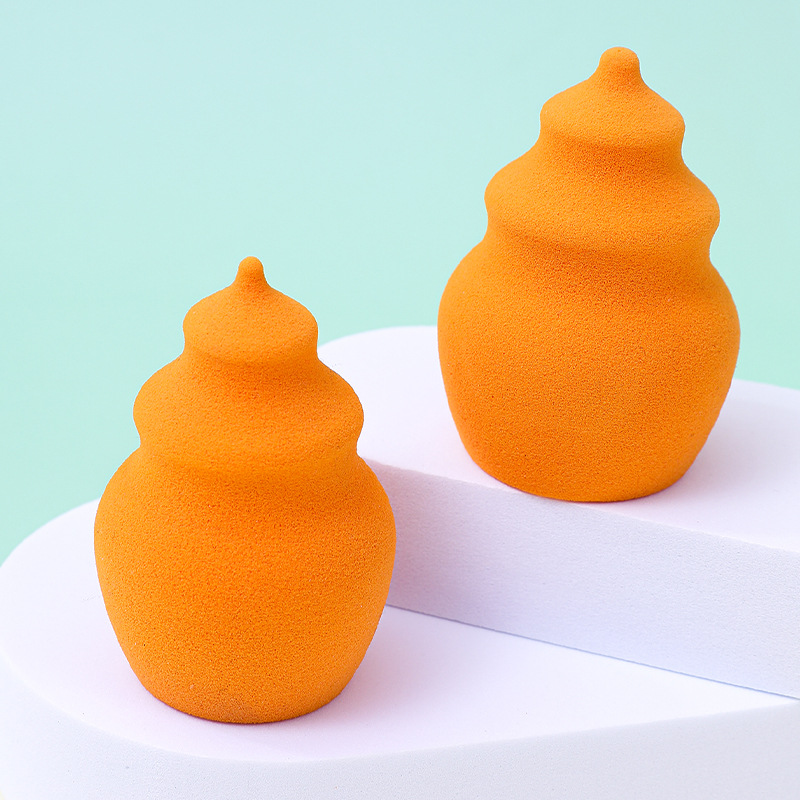 Personalizado maquillaje de forma especial polvo de huevo floating cojín suave no fácil de comer polvo de maquillaje de látex esponja huevo herramienta de maquillaje