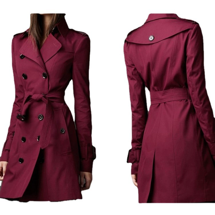Модная трендовая куртка, приталированное trench coat, стиль европейский, 2023,