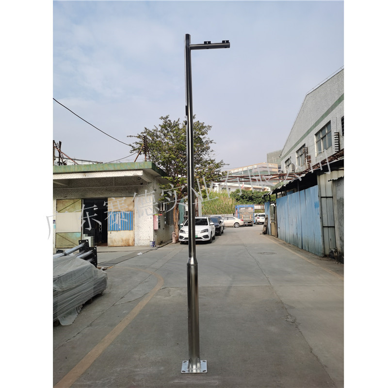 摄像机监控立杆304不锈钢监控杆球机立杆4米枪机立杆深圳厂家直销