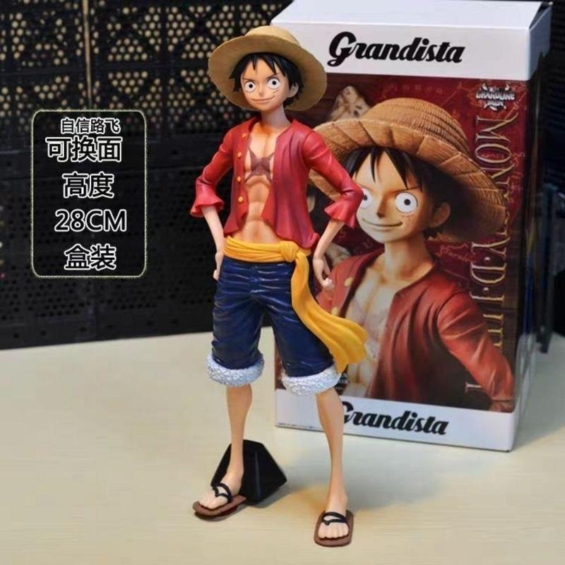 ワンピース フィギュア ルフィ 笑顔のルフィ エース サンジ ゾロ 自信満々の笑顔 ルフィ フィギュア アニメモデル|undefined