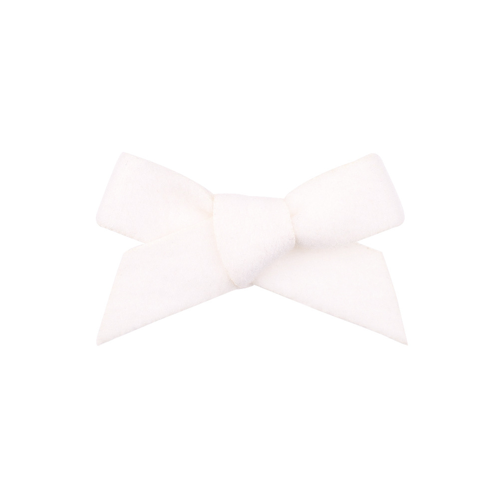 Nihaojewelry Simple Style Double-sided Woolen Cloth Bow Children's Hairpin Wholesale Jewelry display picture 9