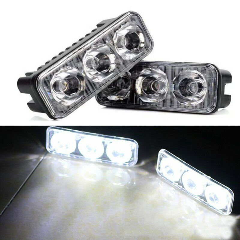 Fuente transfronteriza de automóviles LED lámpara de trabajo de aluminio grueso una sola fila 3LED 9W luces de techo todoterreno luces de motocicleta