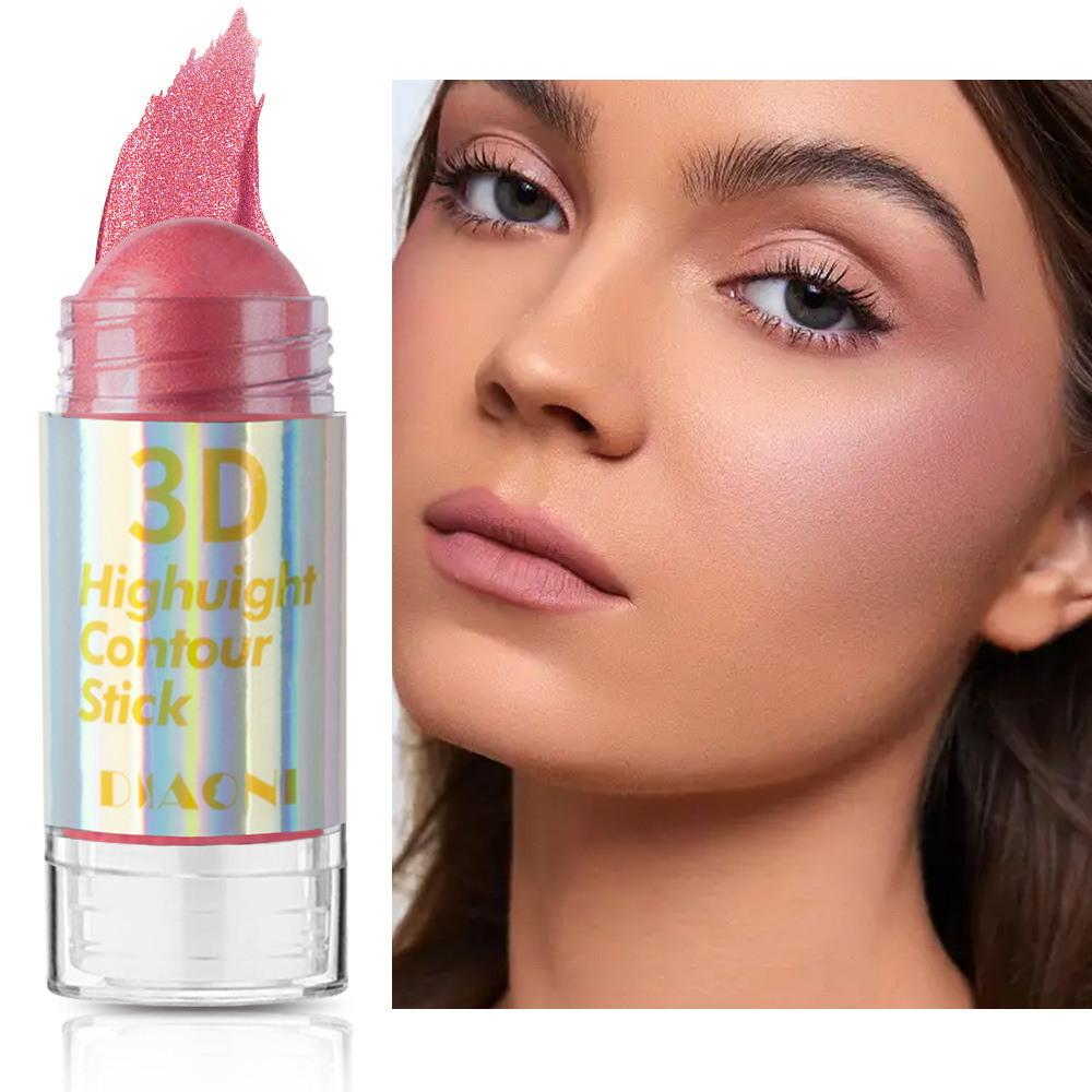 Crema de alto brillo transfronteriza, brillo fino nacarado facial, reparación tridimensional natural, brillo corporal corporal, barra de alto brillo