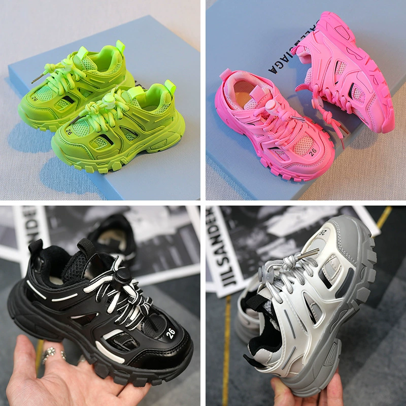 Взрывная парижская детская спортивная обувь осень и зима 2024 модная детская обувь повседневная обувь для мальчиков на мягкой подошве