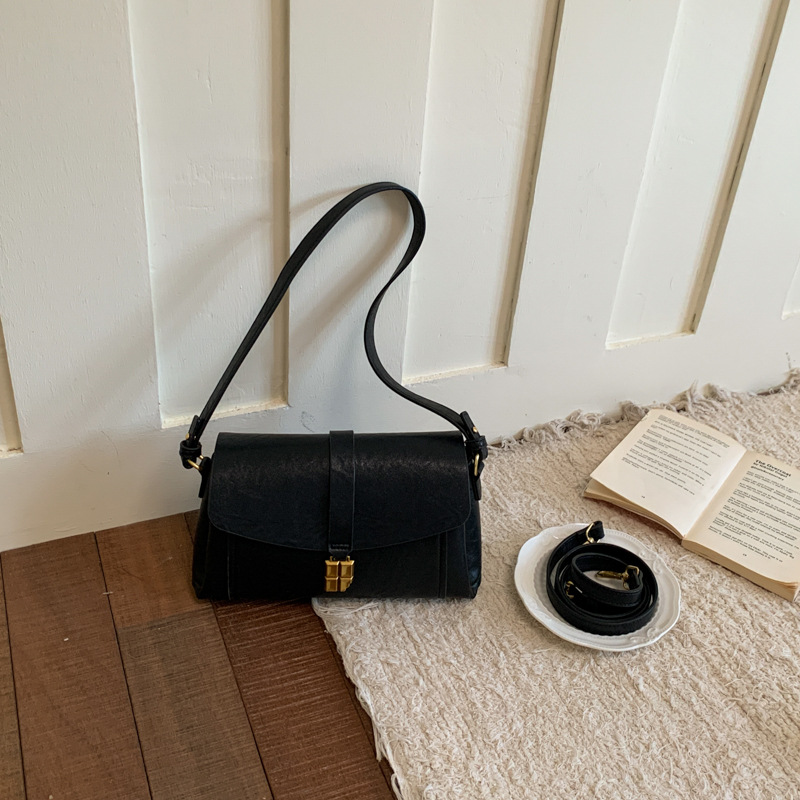 Bolso de tendencia transfronteriza de gran capacidad para mujeres 2026 retro nicho de alto nivel bolso de hombro de viaje simple bolso pequeño image 12