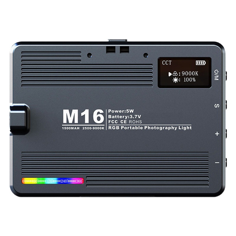 Luz de relleno RGB, luz de relleno en vivo para teléfono móvil, luz de bolsillo portátil, luz de relleno LED a todo color, mesa de luz de relleno para uso en vivo