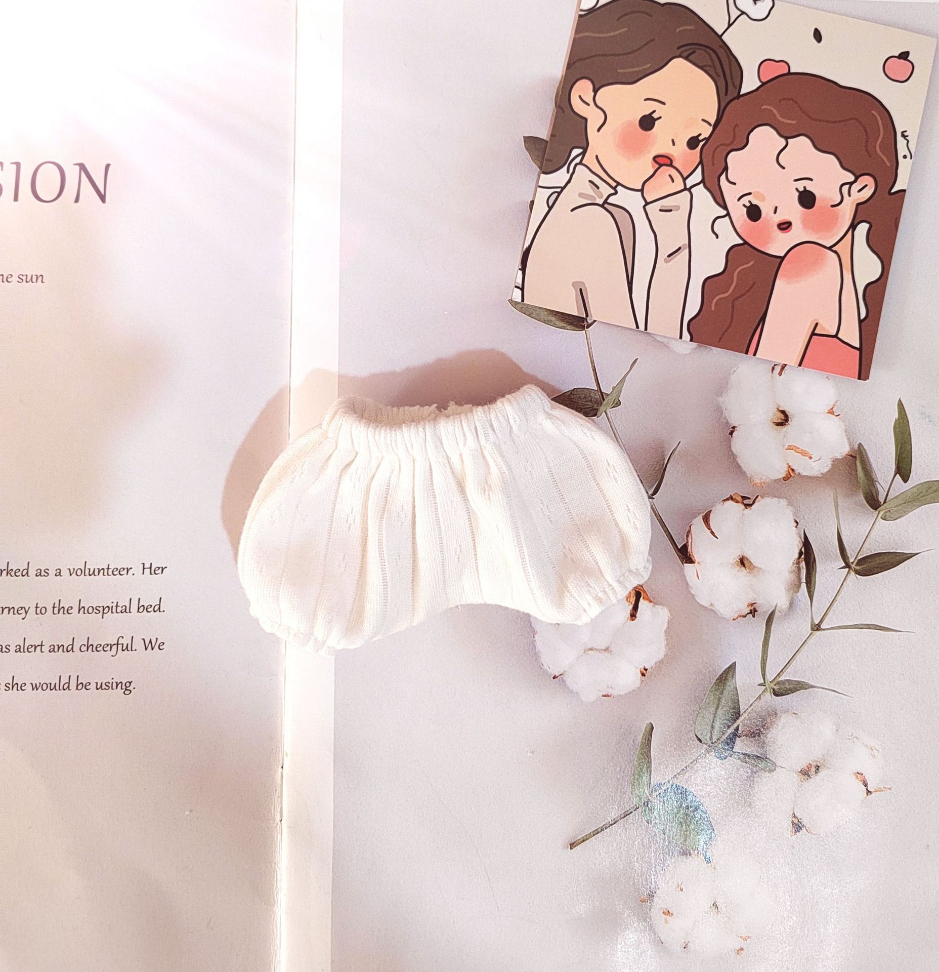 20cm ropa de bebé algodón capa de aire ropa interior pantalones jacquard algodón muñeca pantalones cortos ropa de vestir