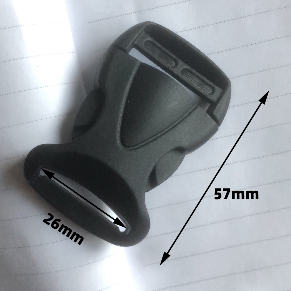 Spot supply pumpkin buckle luggage buckle 2.5cm plastic buckle PP buckle high quality bag buckle turtle buckle