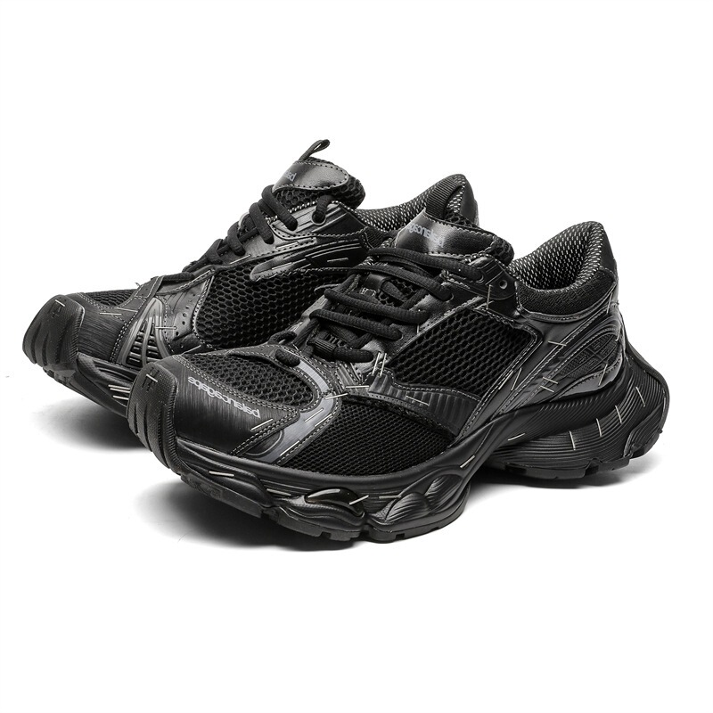 3621 Stapler Dad Shoes Ins European Station 2024 Autum Retro Old Thick-Soled Breathable Mesh Sneakers