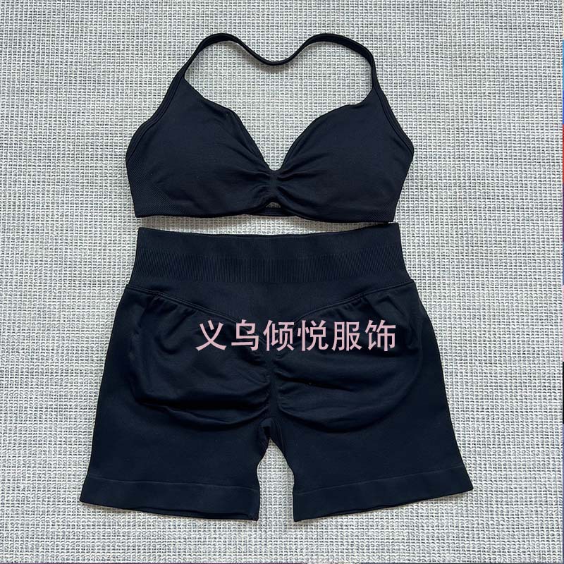 DFYNE AliExpress TK Venta caliente Sujetador pequeño Pantalones cortos Traje de pantalones Yoga Fitness Deportes Casual Traje transpirable
