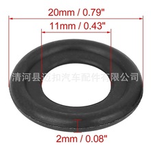 适用福特别克雪佛兰GM汽车发动机放油螺丝橡胶垫片 M12密封胶圈