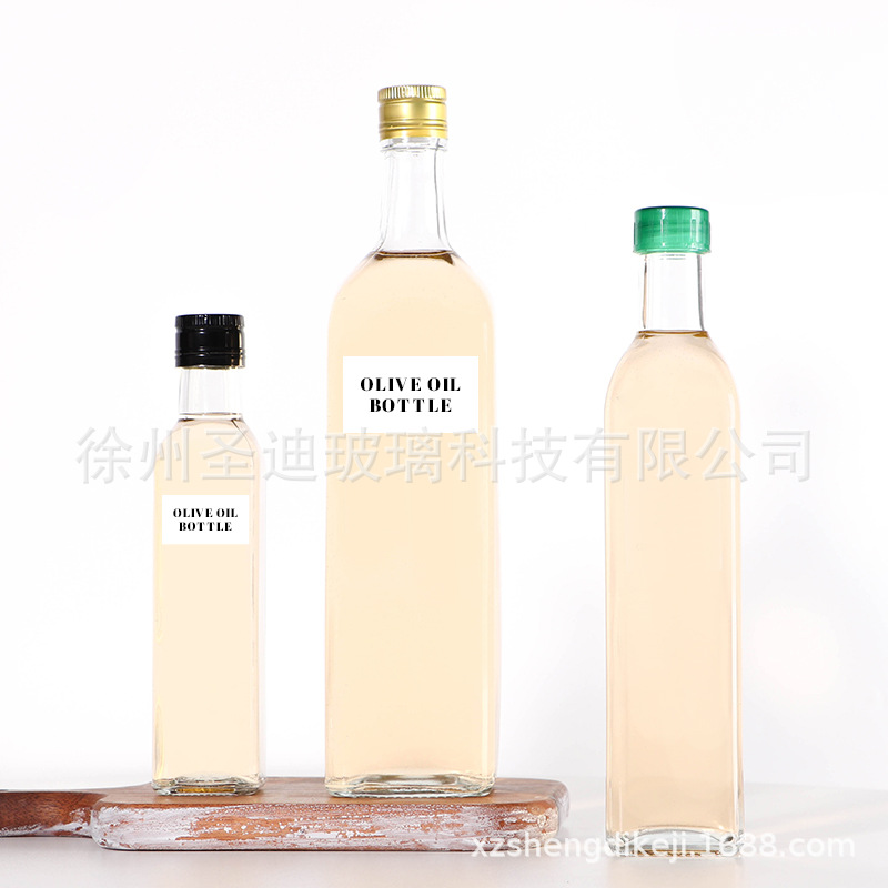 厨房家用控油自动开合250 ml方形玻璃油瓶酱油醋瓶调味瓶料酒瓶