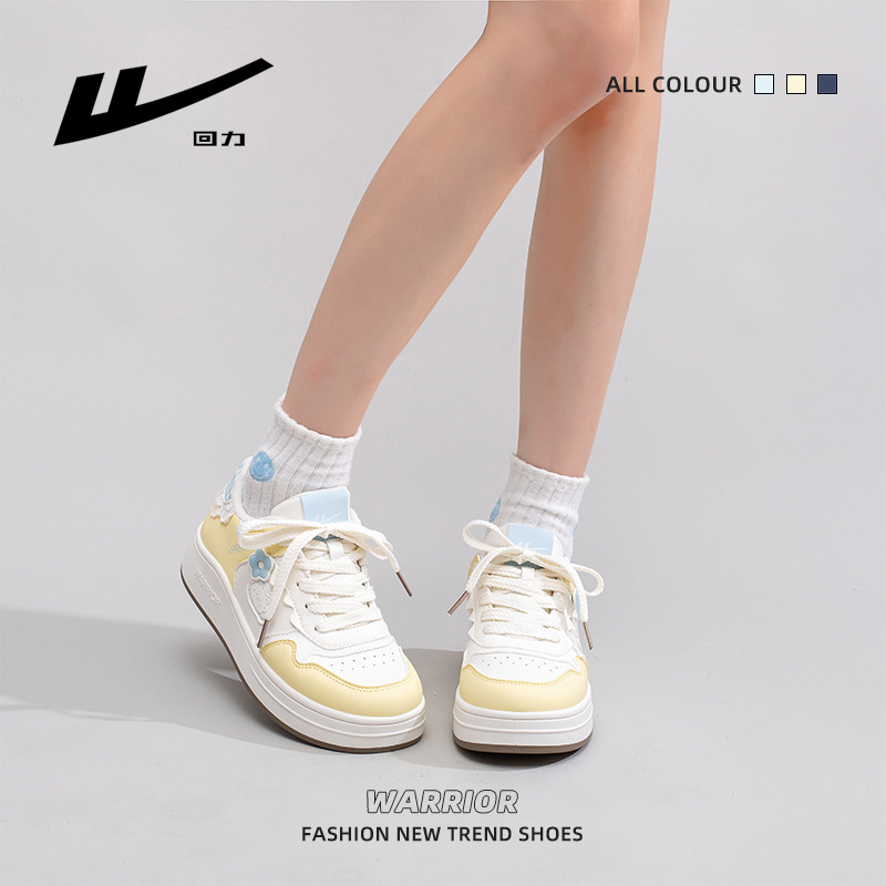 Huili nuevo estilo de sal marina zapatos de skate dulce gatito zapatos casuales de encaje de color universal zapatos cómodos al por mayor