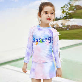 儿童泳衣女童透气防晒夏出游沙滩泳装卡通可爱小童温泉游泳衣