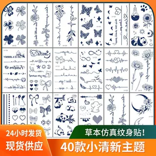 小清新草本纹身贴批发半永久果汁草本仿真持久防水男女纹身贴纸