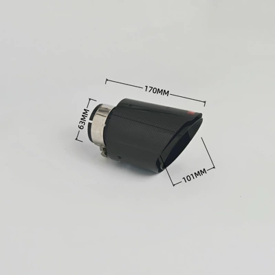 Cross-border rolled-edge straight-edge carbon fiber Exhaust pipe