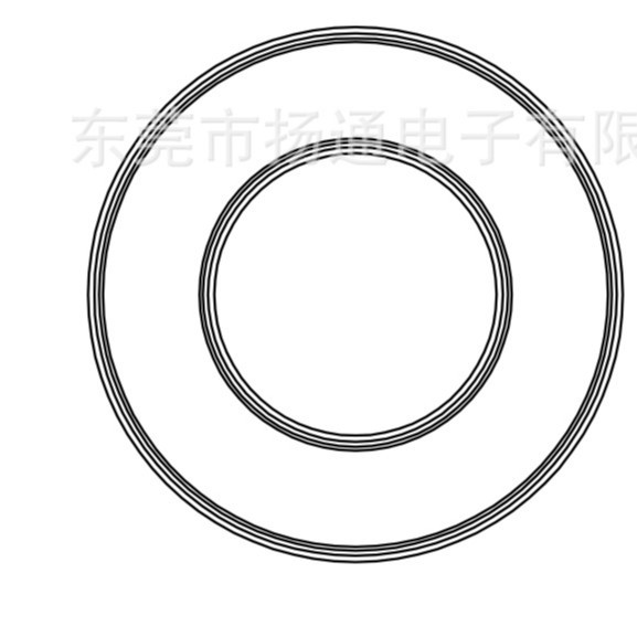 43MM磁环底座电感基座  YT-160 CASE