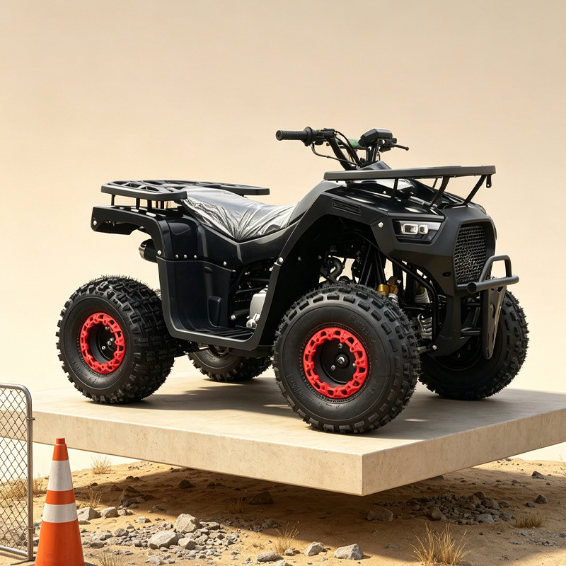 Cross-Border Beach Bike Four-Wheel Off-Road Motorcycle Atv All-Terrain Mountain Bike 125Cc Little Bull Atv Beach Bike