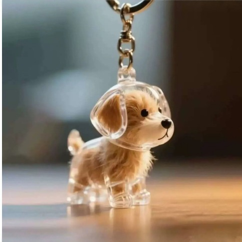 毛収納ボックスかわいい子犬透明動物毛玉カプセルペンダント装飾記念ダストボックス収集おもちゃ|undefined