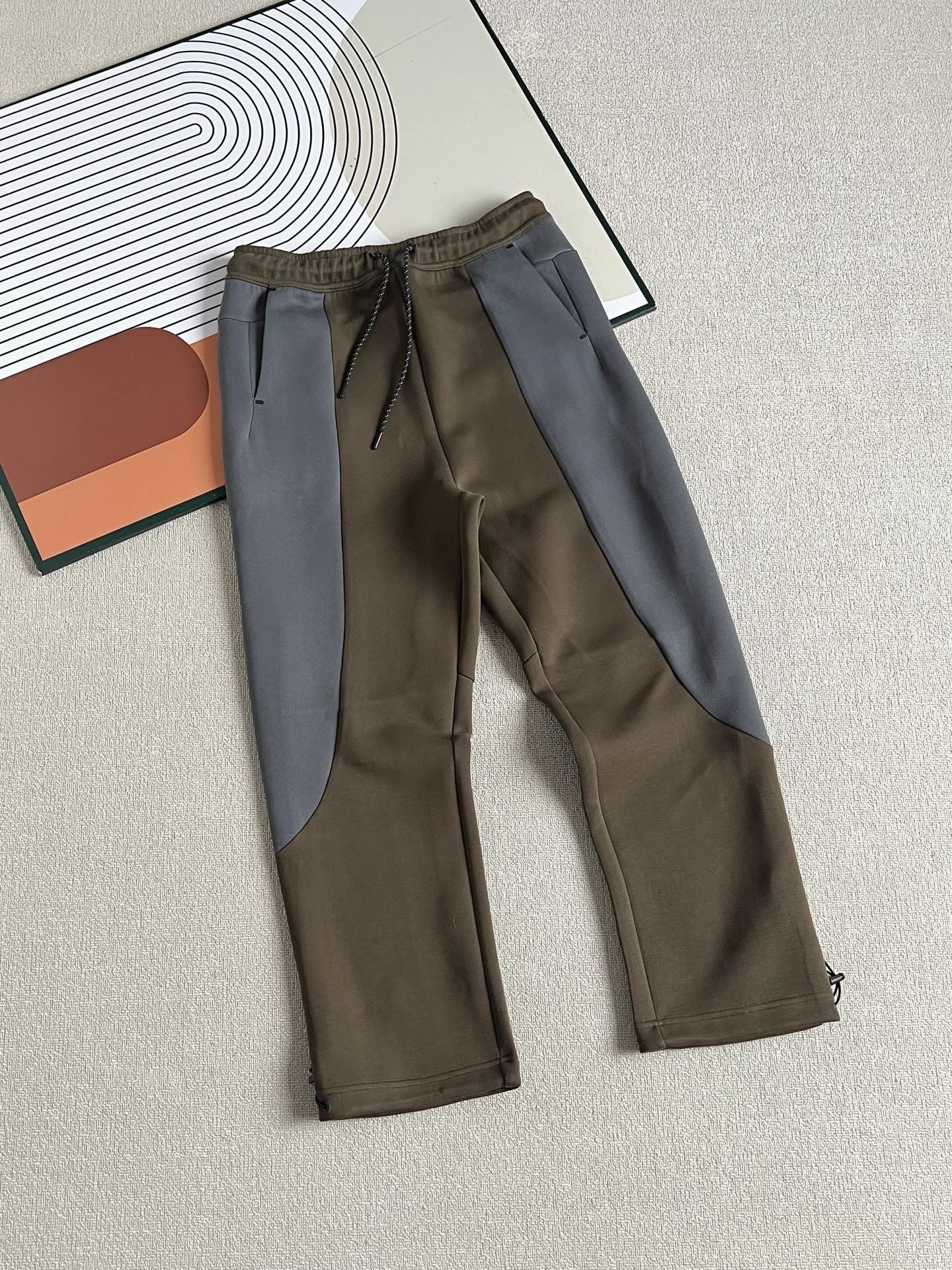 Nike Tech Fleece Pants Colorblock Brown Grey