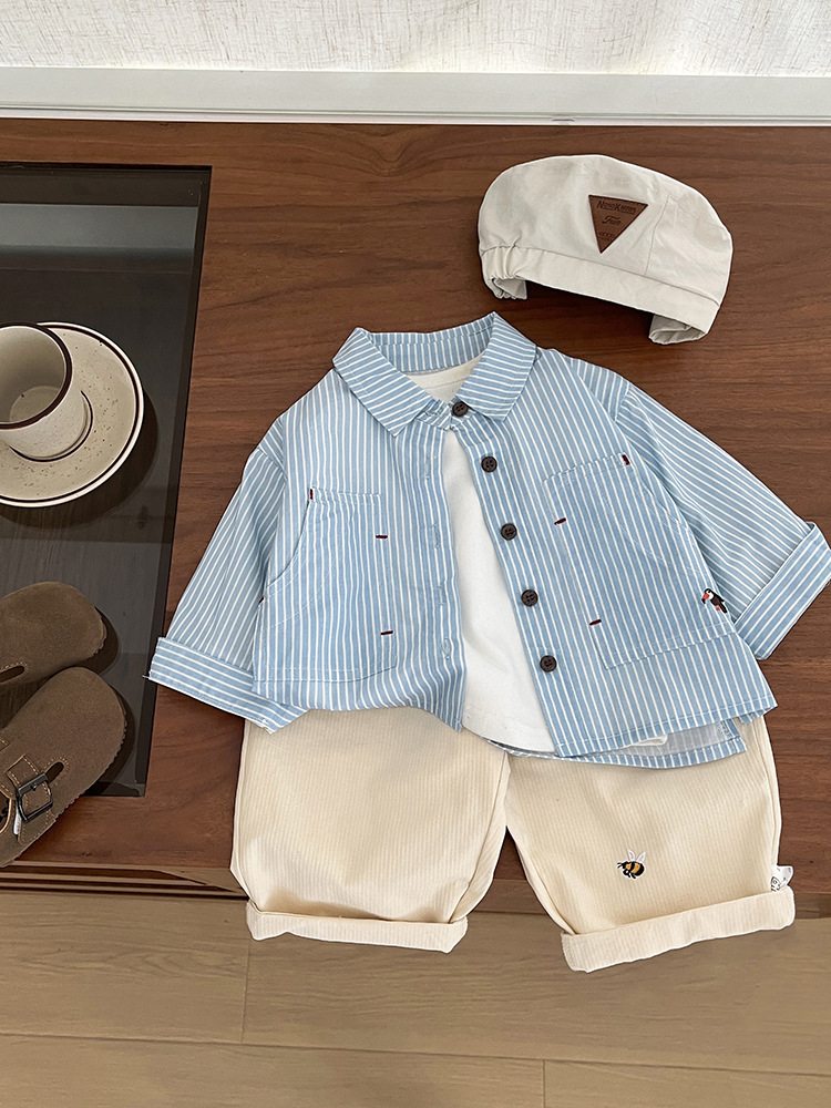 Fresh autumn children's elegant fashionable shirt for boys