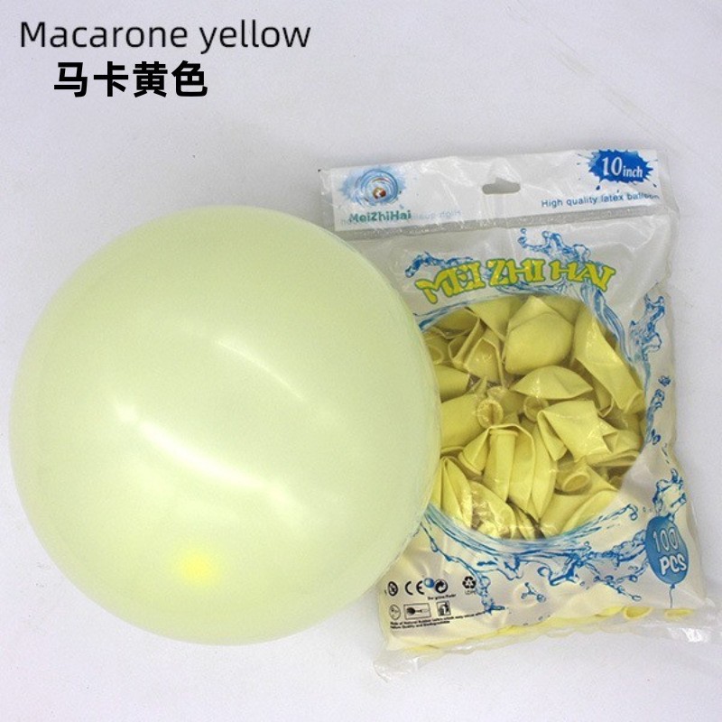 Customizado 10 pulgadas engrosado macarón globos al por mayor dulces globos decoración de la decoración de la casa de boda