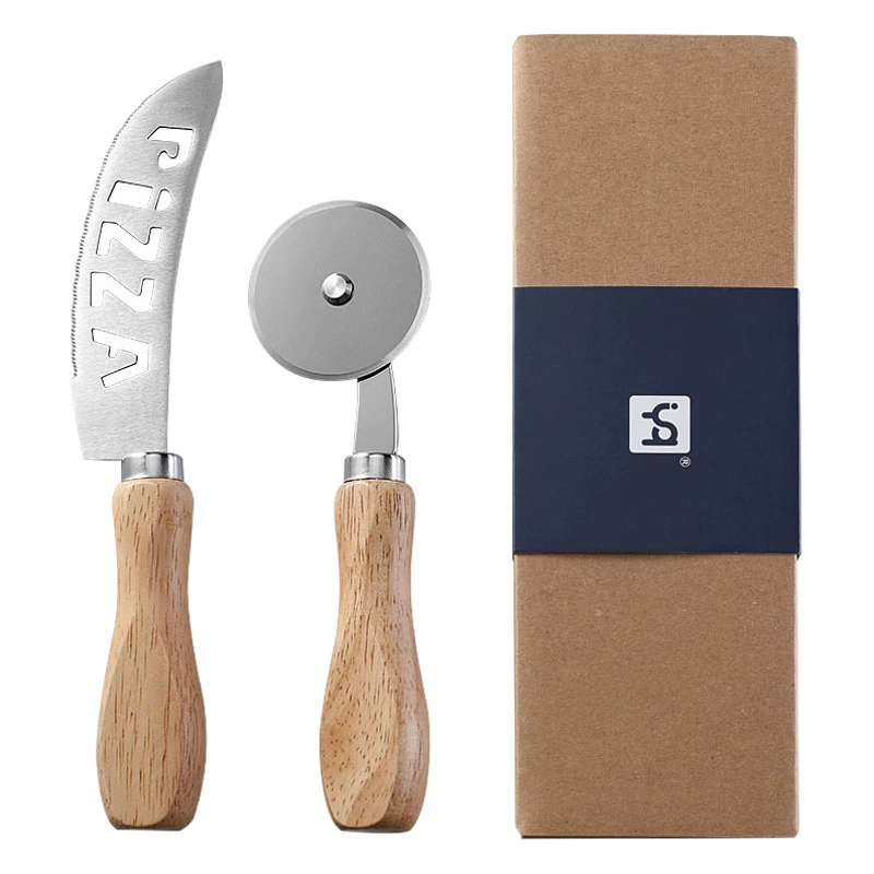 В наличии инструмент для выпечки дубовая ручка нож для сыра нож для пиццы зубной нож роликовый нож Бытовая пицца колесный нож инструмент костюм