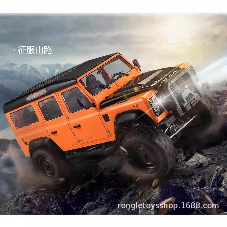 Land Rover, внедорожник SUV с четырьмя приводами, электрический автомобиль, мини-фигура, игрушечная машина, может подниматься, масштаб 1:8, дистанционное управление